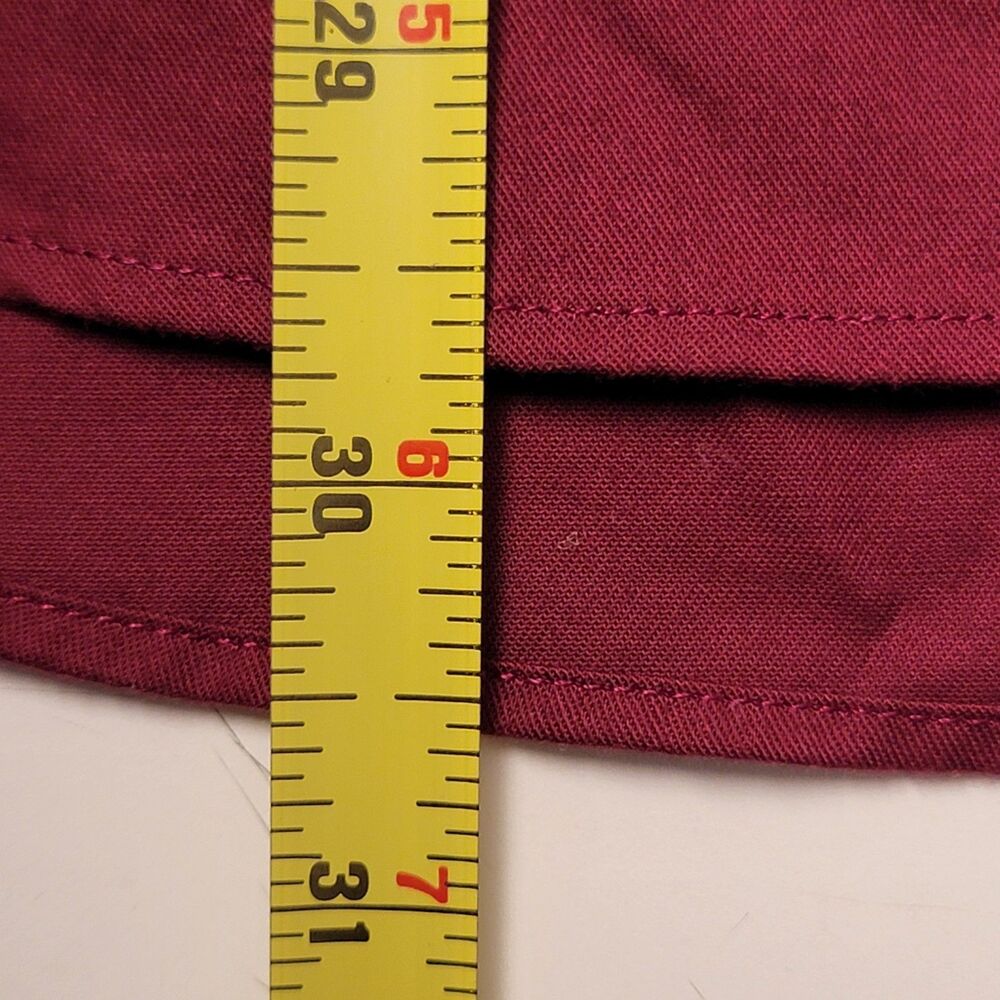 Perry Ellis Portfolio Shirt Men's M Slim Fit Red Button Down Classic Party Work - Picture 6 of 7